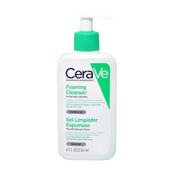 Gel de Limpeza Espumante CeraVe Pele Normal a Oleosa Sem Fragrância, 236ml