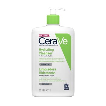 Gel de Limpeza Hidratante CeraVe para Pele Normal a Seca, 1000ml