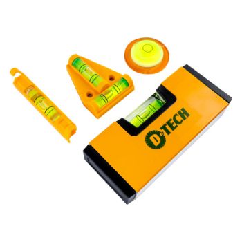 Conjunto de Niveis de Bolha (Linha/Redondo/"T"/Mini), 4 pcs