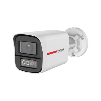 Câmera Analógica 2MP Dahua Colorido Microfone embutido Áudio Câmera Exterior HDCVI, Branco