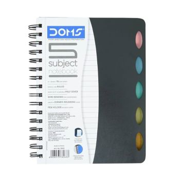 Caderno A4 5 Disciplinas DOMS, 150pgs
