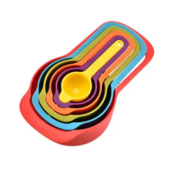 Jogo de 6 Medidores Coloridos Plásticos