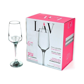 Jogo de 6 Taças de Champanhe Lav 230ml
