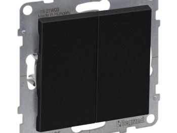 Comutador Duplo Legrand Preto