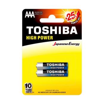  Alcalina Toshiba High Power AA, 2 Unidades