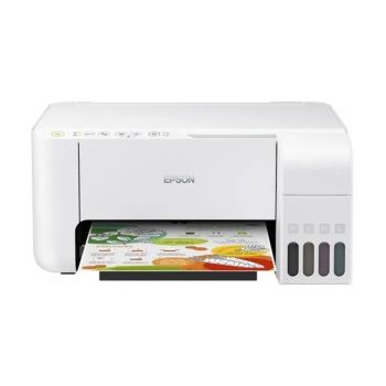 Impressora Sem Fio EPSON ECOTANK L3256 Impressão Cópia Scan, Branco