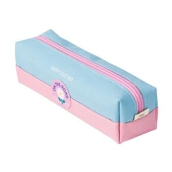 Estojo Escolar Retangular, Rosa