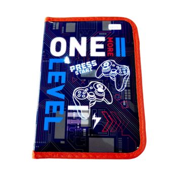 Estojo Infantil Scribble Pop Tema VideoGame 40 PC de Materias de Arte e Escrita 3+