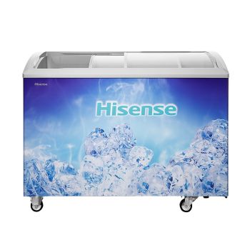 Congelador Hisense 303L Expositor FC-39DD4HWA Com Tampa Vidro, Azul