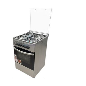 Fogão Ideal 4 Bocas  50*50 Gás Forno Eléctrico 53406E, Cinza 