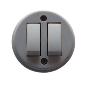 Interruptor Exterior Redondo Duplo
