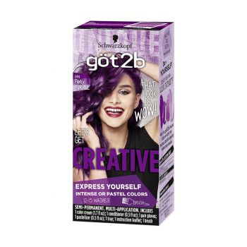 Tintas Got2B Semi-Permanentes para Cabelo: Roxo Vivo - Perky Purple