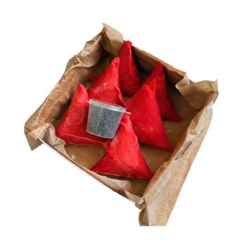 Chamuça Vermelha De Frango Cremoso Picante Gôuter Salgados, 12 unidades