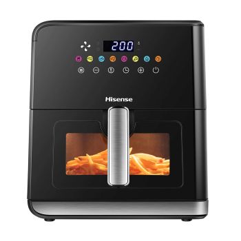Fritadeira Sem Oleo Hisense Air Fryer 8L 1700W Inox, Preto