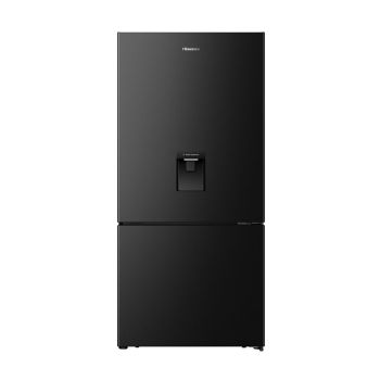 Geleira 2 Portas Hisense 500L com Dispensador de Água No Frost, Inox Preto