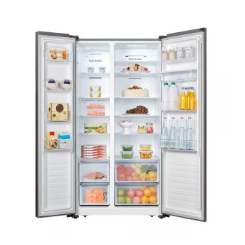 Geleira Hisense 508L 2 Portas WD Blue A+ Fresh Air Filter, White Glass