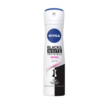 Spray Anti-transpirante Nivea Black & White Original, 150 ml