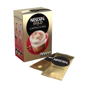 Café Nescafé Gold Cappucino Sweetened, 10 un