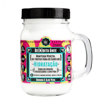 Manteiga Vegetal de Frutas para os Cabelos Lola Cosmetics Be(m)Dita Ghee Hidratação, 350g