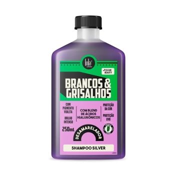 Shampoo Silver Lola Cosmetics Brancos & Grisalhos Desamarelador, 250 ml