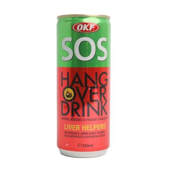 Bebida para Ressaca OKF SOS Hangover, 250 ml