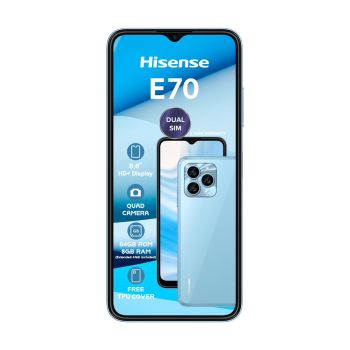 Hisense E70 4G 6.6'' 64GB|8GB Dual Sim, Azul Ciano