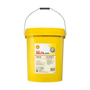 Óleo De Motor Diesel Gasolina Shell Helix HX5 15W-40 SL CF 20L