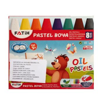 Lápis Cera Fatih Pastel Boya, 8 Unidades