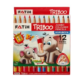 Lápis Cor Fatih Triboo, 12 Unidades