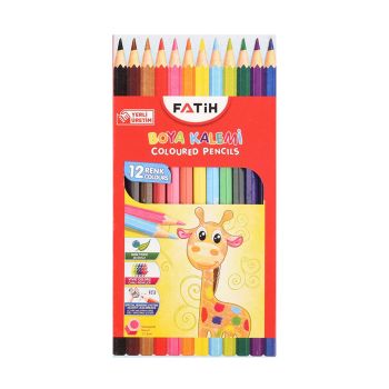 Lápis Cor Fatih Boya Kalemi, 12 Unidades
