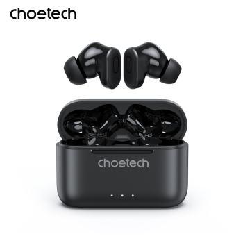 Auriculares sem Fio Choetech ENC + ANC, Preto