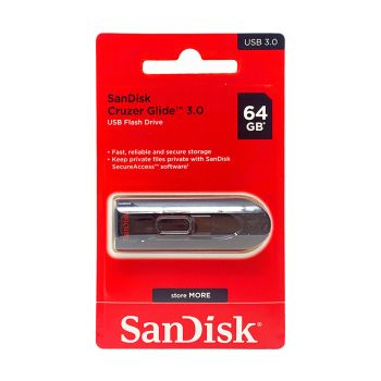 Flash Drive Sandisk Cruzer Glide 3.0 USB, 64 GB