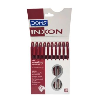 Caneta Vermelha Doms Inxon, 10 un