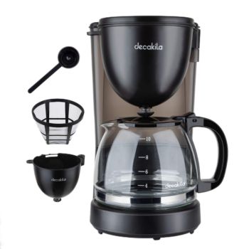 Máquina de Café Decakila 1.25L 750W, Preto