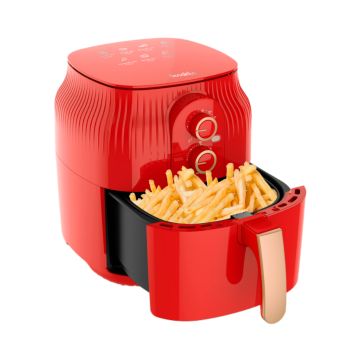 Air Fryer Decakila Fritadeira Sem Óleo 4.5L Manual 1400W, Vermelha