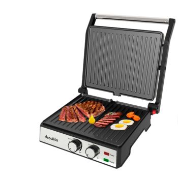 Torradeira 2 Em 1 Decakila Grelhador 2000W, Preto