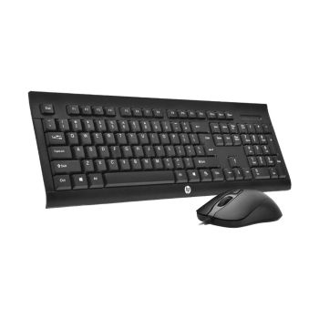 Teclado + Mouse HP Fio USB KM100, Preto