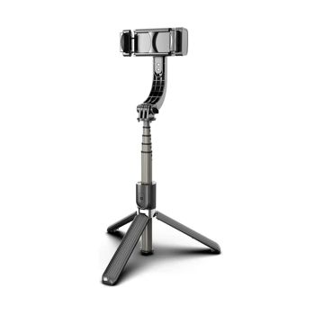 Estabilizador Selfie Stick TriPod L08 Gimbal Sem Fio, Preto