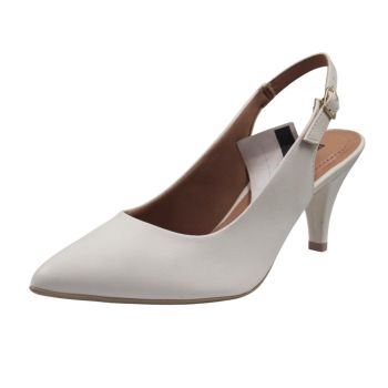 Sandália Salto Médio Piccadilly, Branco