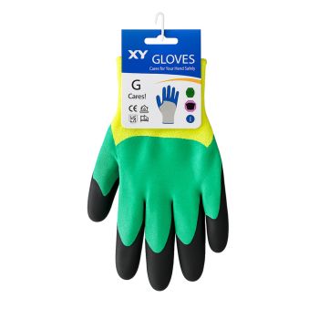 Luvas de Prote&ccedil;&atilde;o XY Gloves, Verde e Preto