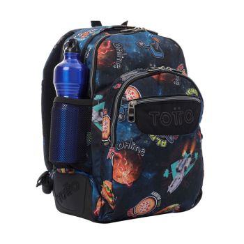 Mochila Infantil Escolar Totto Crayoles, Estampado