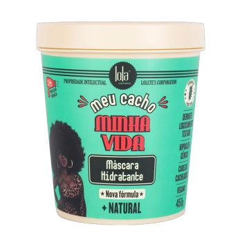 Máscara Hidratante Lola Cosmetics Meu Cacho Cabelos Cacheados Fórmula Natural, 450g