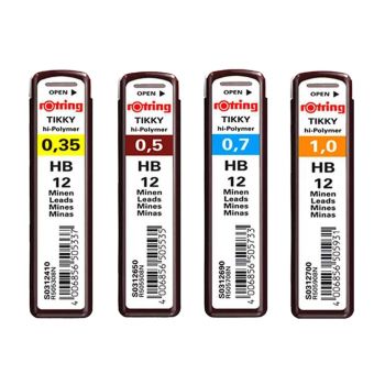 Minas Rotring Para Lapiseira, Tamanhos Variados
