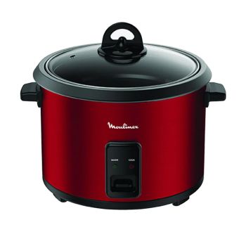 Panela de Arroz Elétrica 1.8L Moulinex 10 Copos MK123500, Vermelho