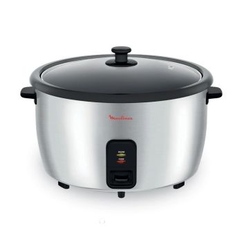 Panela de Arroz Elétrica Moulinex 20 Copos MK141D00, Cinza
