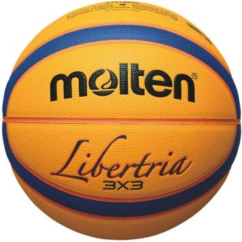 Bola Amarela e Azul de Basquete Molten Libertria, 3 x 3