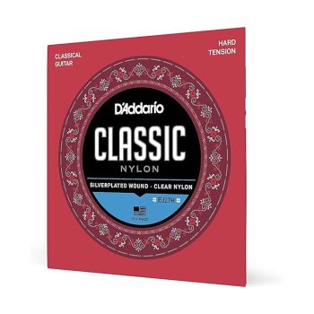 Cordas para Guitarra Clássica D'Addario EJ27H Classic Nylon HT, Conjunto Completo