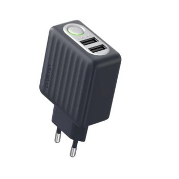 Carregador USB Type-C Oraimo Dupla Entrada, Preto