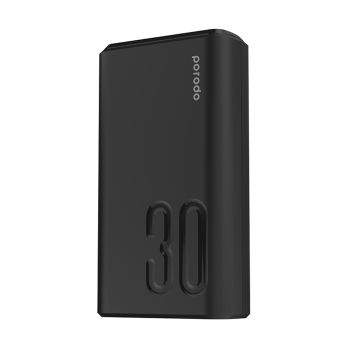 Power Bank Porodo 20W 30000mAh 3.0 Carregamento R pido Sensor PD-3094-BK