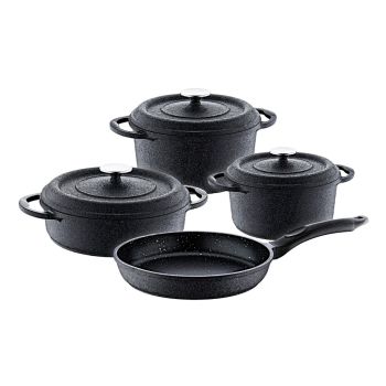 Conjunto de Panelas Antiaderente de Ferro Fundido OMS 7 Pcs 3049